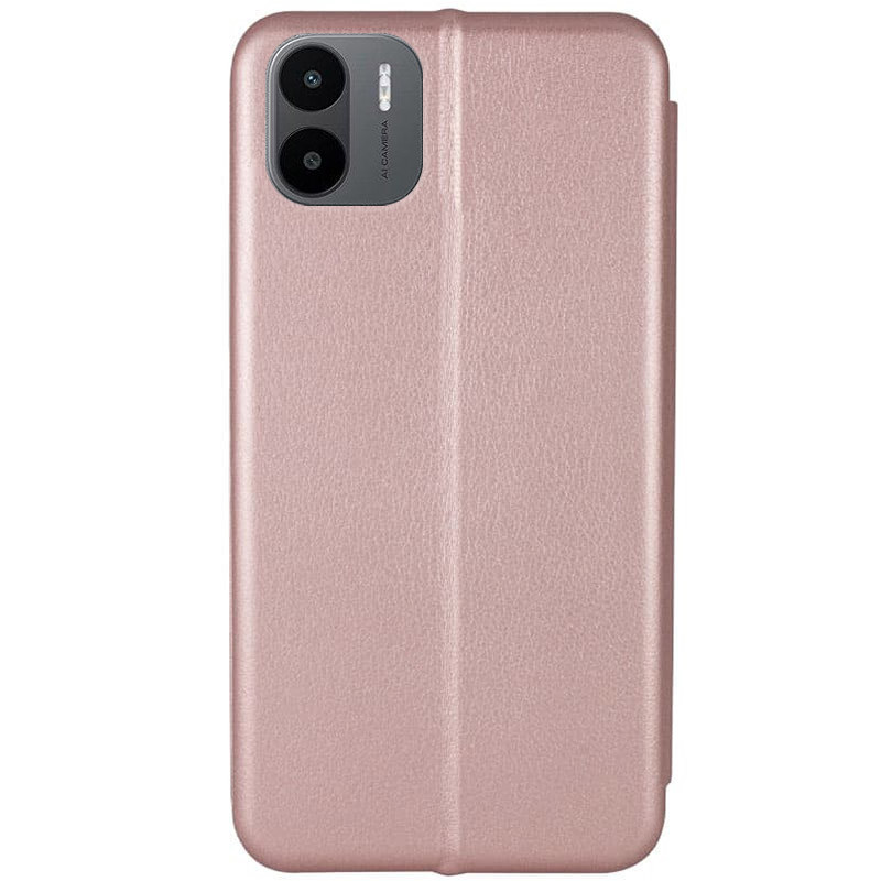 Фото Кожаный чехол-книжка Classy для Xiaomi Redmi A1 / A2 (Rose Gold) на vchehle.ua