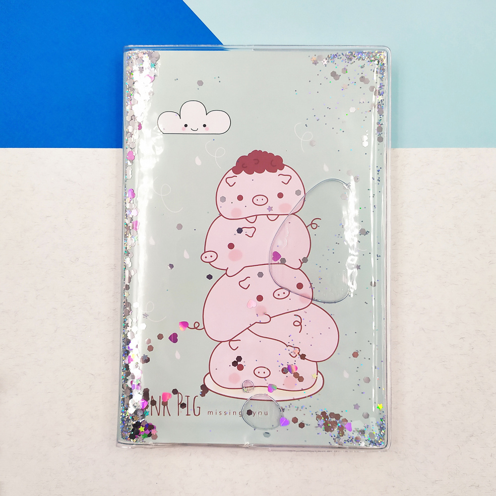 Блокнот with Sparkles and Water Funny Pig (04)