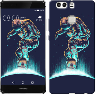 

Чохол Космонавт на скейтборді на Huawei P9 Plus 591490