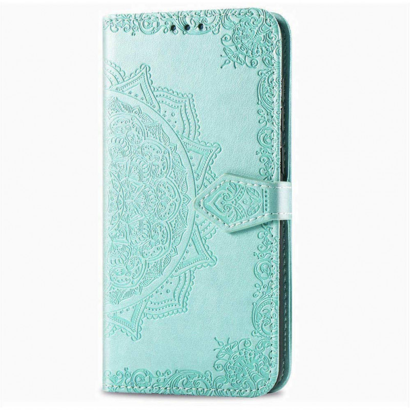Купить Кожаный чехол (книжка) Art Case с визитницей для Samsung Galaxy A51 (Бирюзовый) на vchehle.ua