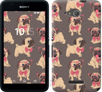 

Чехол мопсики 2 для Sony Xperia E4g 731505
