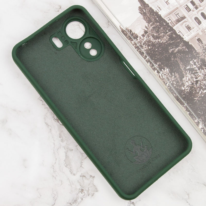 Фото Чехол Silicone Cover Lakshmi Full Camera (AA) для Oppo A60 4G (Зеленый / Dark green) на vchehle.ua