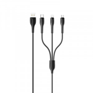 Дата кабель Usams US-SJ374 U38 3IN1 Charging Cable 1m