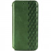 Шкіряний чохол книжка GETMAN Cubic (PU) на Samsung Galaxy A12 / M12 (Зелений)
