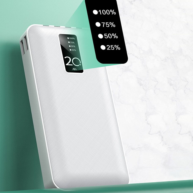 Уценка Портативное ЗУ Power Bank HEPU HP966 20000 mAh (Эстетический дефект / Белый) в магазине vchehle.ua