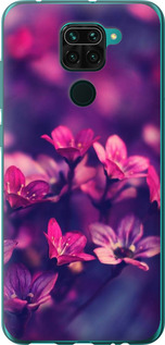 

Чехол Пурпурные цветы для Xiaomi Redmi Note 9 932324