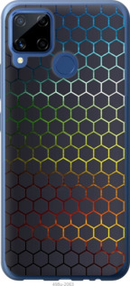 Чехол Переливающиеся соты для Realme C15