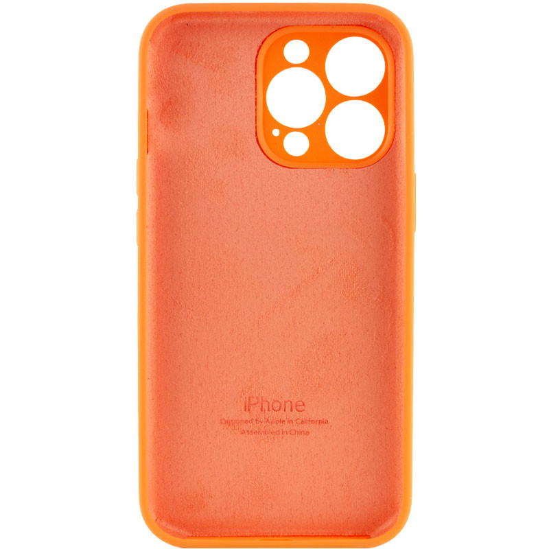 Фото Чохол Silicone Case Full Camera Protective (AA) на Apple iPhone 14 Pro (6.1") (Помаранчевий / Kumquat) на vchehle.ua