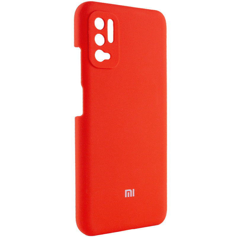 Фото Чехол Silicone Cover Full Camera (AAA) для Xiaomi Redmi Note 10 5G / Poco M3 Pro (Красный / Red) на vchehle.ua
