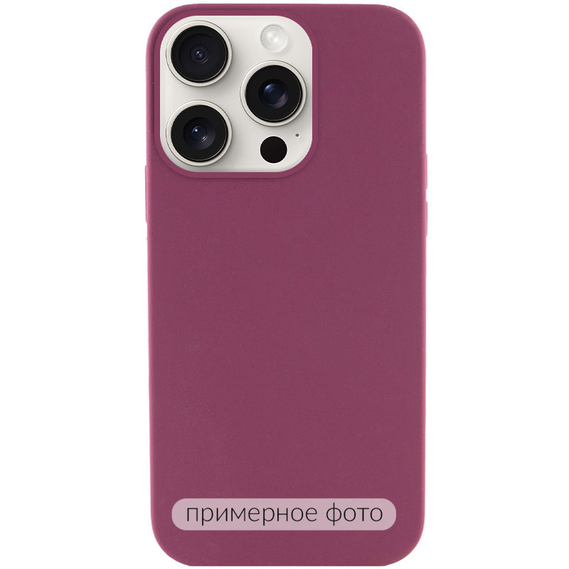 Чехол Silicone Case Full Protective (AA) NO LOGO для Apple iPhone 17 (6.3") (Бордовый / Plum)