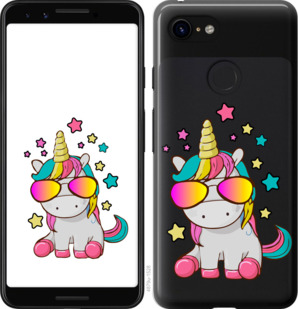 

Чехол Единорог в очках для Google Pixel 3 915692
