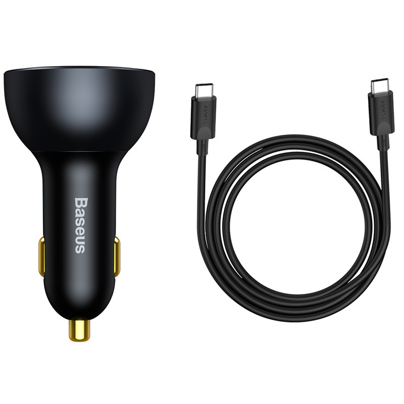 АЗУ Baseus Qualcomm PD100W+QC5.0 total 160W (1USB-A/2C) + кабель Type-C to Type-C (TZCCZM) (Серый)