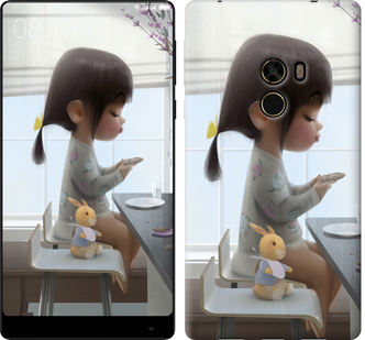 Чохол Мила дівчинка з зайчиком на Xiaomi Mi MiX