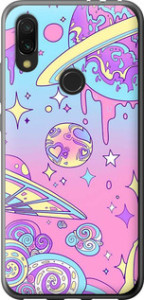 Чехол Розовая галактика для Xiaomi Redmi Y3