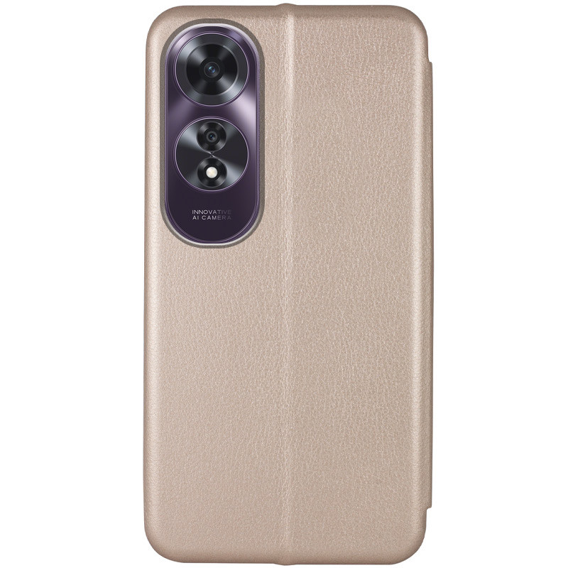 Фото Кожаный чехол-книжка Classy для Oppo A60 4G (Золотой) на vchehle.ua