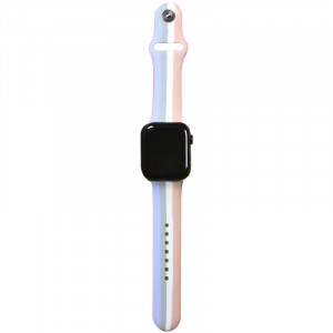 Силиконовый ремешок Rainbow для Apple Watch 42(ser.1-3)/44/45/46/49mm