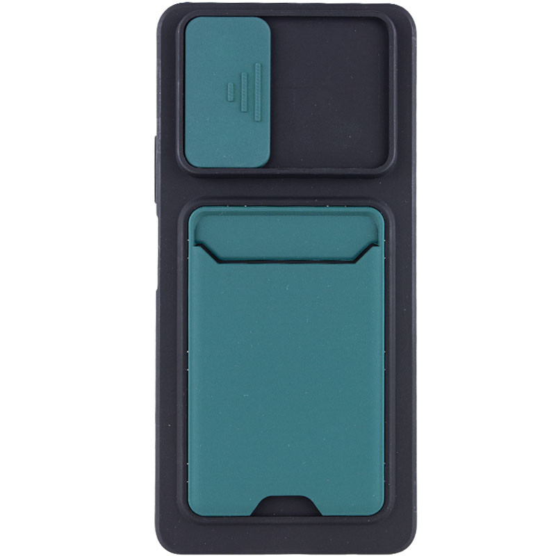

TPU+PC чохол Card Holder для Xiaomi Redmi Note 10 Pro (Зелений) 1213623