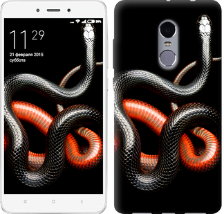 

Чехол Красно-черная змея на черном фоне для Xiaomi Redmi Note 4 571555