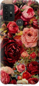 Чохол Квітучі троянди на Motorola Moto G30