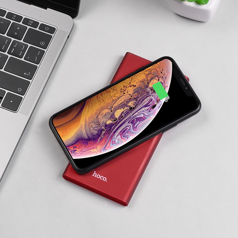 Фото Портативное зарядное устройство PowerBank Wireless Charger Hoco J37 Wisdom 10000 mAh на vchehle.ua