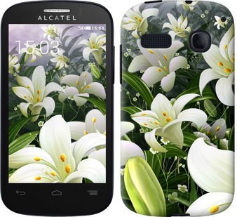 

Чехол Белые лилии для Alcatel One Touch Pop C3 4033D 245968