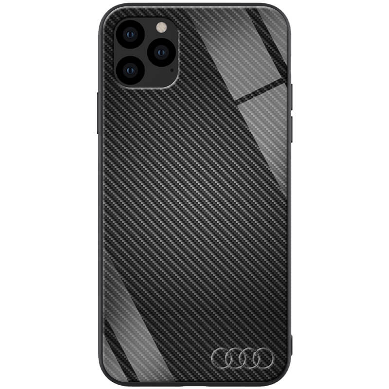 

TPU+Glass чехол ForFun для Apple iPhone 11 Pro Max (6.5") (Черный Карбон/Ауди) 790100