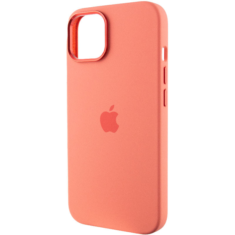 Фото Чохол Silicone Case Metal Buttons (AA) на Apple iPhone 12 Pro Max (6.7") (Рожевий / Pink Pomelo) в маназині vchehle.ua
