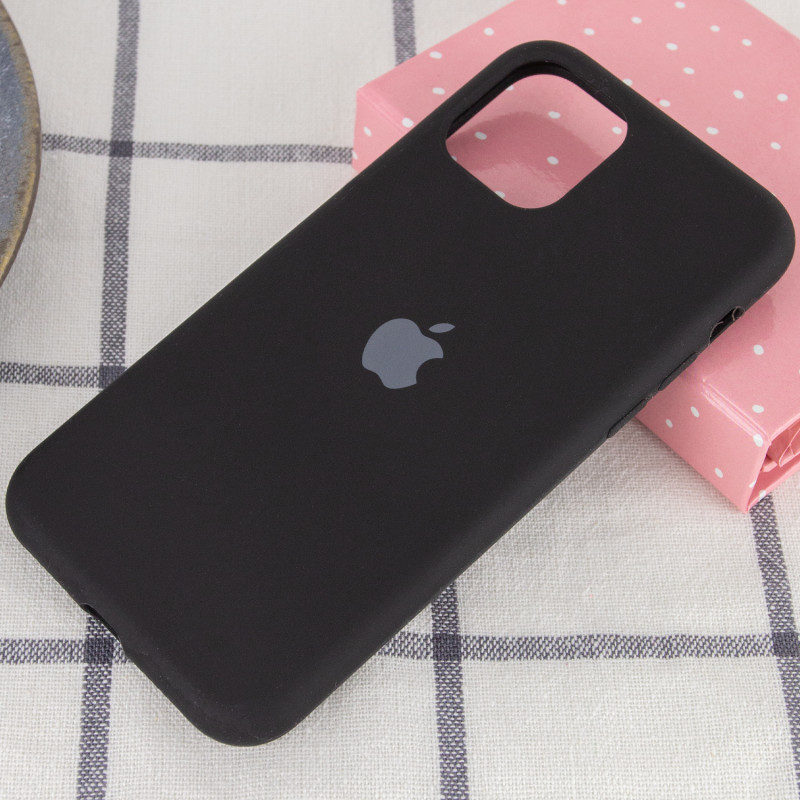 Фото Чехол Silicone Case Full Protective (AA) для Apple iPhone 11 (6.1") (Черный / Black) на vchehle.ua