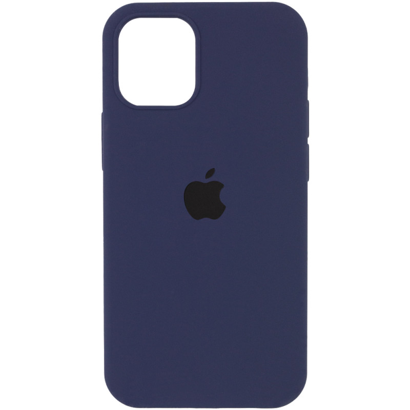 Чохол Silicone Case Full Protective (AA) на Apple iPhone 15 Plus (6.7") (Эстетический дефект / Темно синій / Midnight blue)