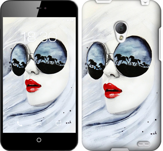 

Чехол Девушка акварелью для Meizu MX2 313767