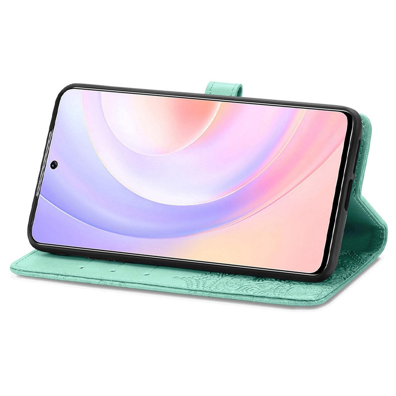 Купити Шкіряний чохол (книжка) Art Case з візитницею на Samsung Galaxy A52 4G / A52 5G / A52s (Бірюзовий) на vchehle.ua