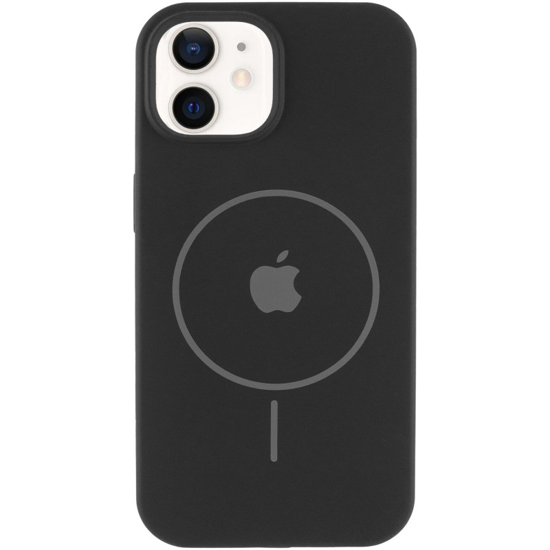 Фото Чехол Silicone Case Full Protective (AA) with Magnetic Safe для Apple iPhone 11 (6.1") (Черный / Black) на vchehle.ua
