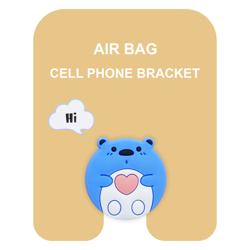 Держатель для телефона Popsocket Air Bag (Blue Heart Bear)