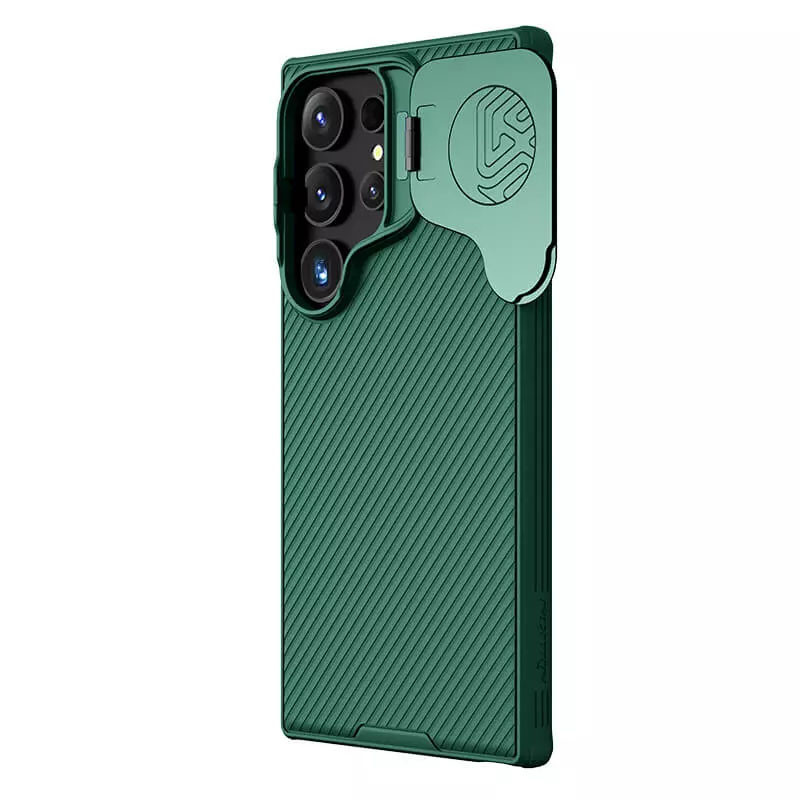 Фото Карбоновая накладка Nillkin Camshield Prop для Samsung Galaxy S24 Ultra (Deep Green) в магазине vchehle.ua