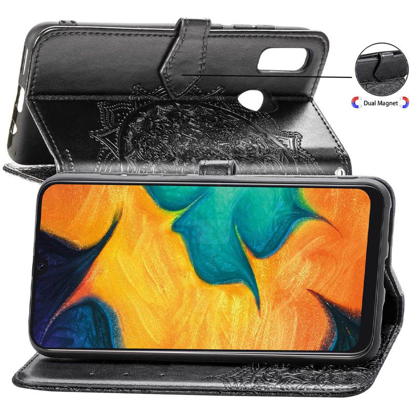 Фото Кожаный чехол-книжка Art Case с визитницей для Samsung Galaxy A20 / A30 (Черный) в магазине vchehle.ua