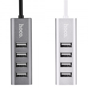 Переходник HUB Hoco HB1 USB to USB 2.0 (4 port) (1m)