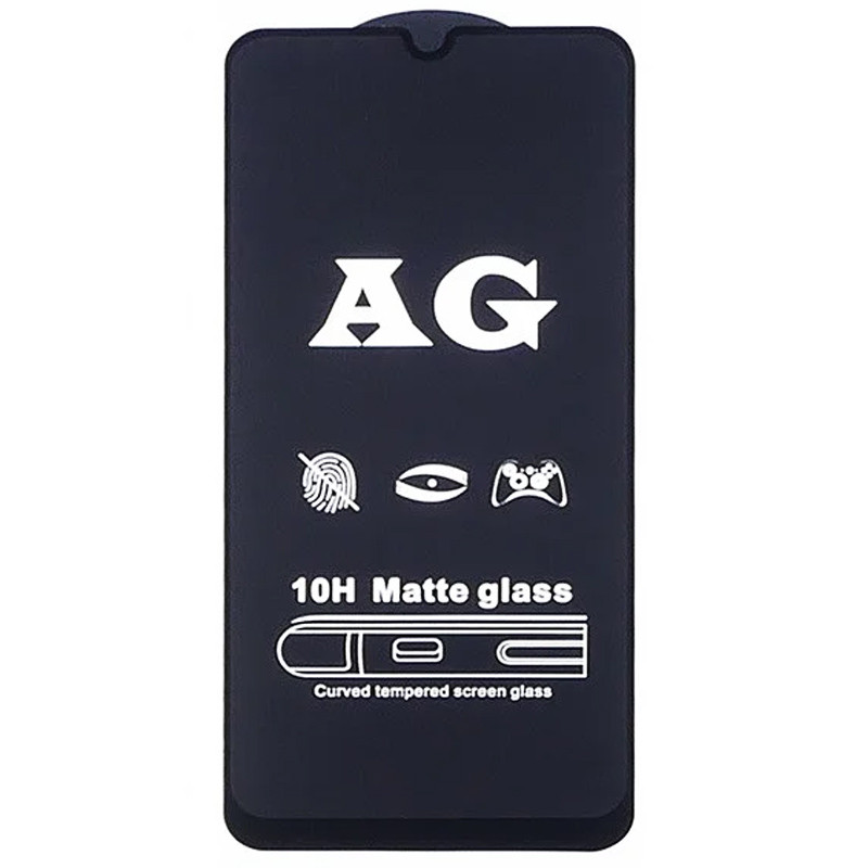 Захисне скло 2.5D CP + (full glue) Matte на Samsung Galaxy A31 / A32 4G (Чорне)