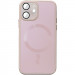 Чохол TPU+Glass Sapphire Midnight with Magnetic Safe на Apple iPhone 12 (6.1") (Рожевий / Pink Sand)