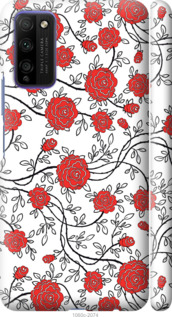 

Чехол Красные розы на белом фоне для Huawei Honor 30 Lite 1388811
