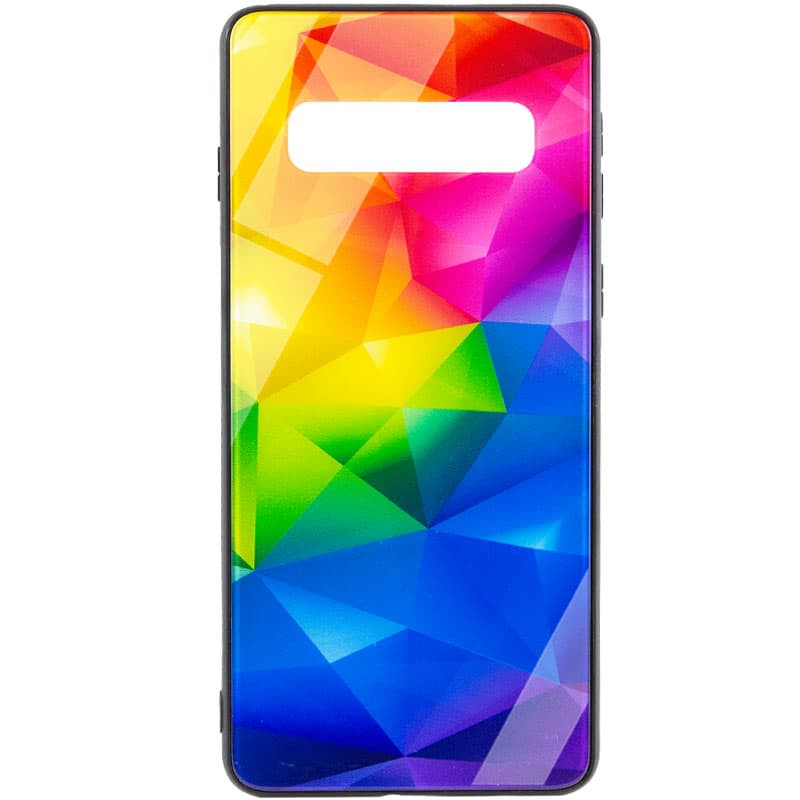 TPU+Glass чохол Diversity на Samsung Galaxy S10+ (Rainbow)