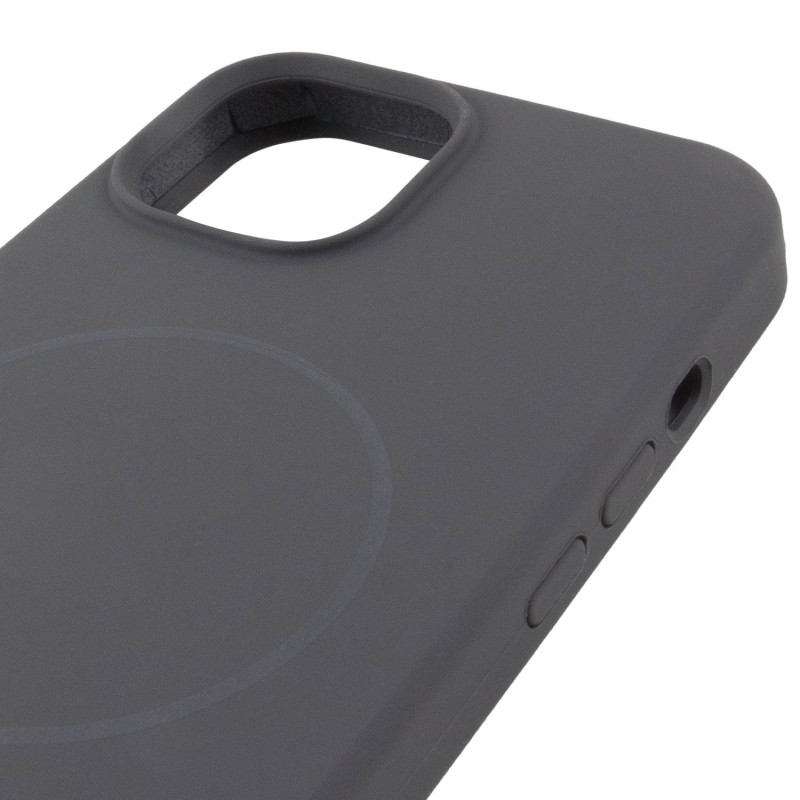 Чехол Silicone Case Full Protective (AA) NO LOGO with Magnetic Safe для Apple iPhone 11 Pro (5.8") (Серый / Dark Gray) в магазине vchehle.ua