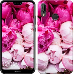 Чехол Розовые пионы для Huawei P20 Lite