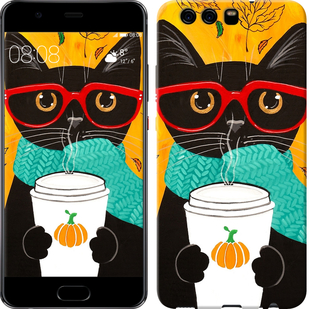 

Чехол Осенний кот для Huawei P10 639823