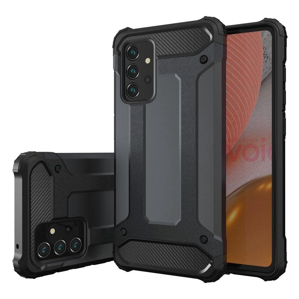 Купити Броньований протиударний TPU+PC чохол Immortal на Samsung Galaxy A23 4G (Метал / Gun Metal) на vchehle.ua