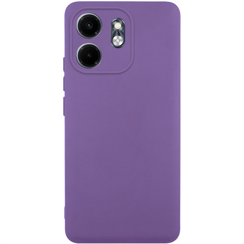 Чехол TPU GETMAN Liquid Silk Full Camera для Infinix Smart 9 4G / Hot 50i (Фиолетовый / Amethyst)