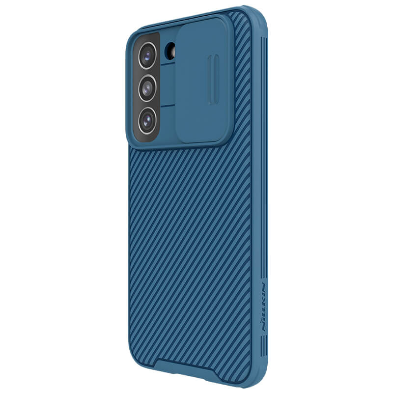 Карбонова накладка Nillkin Camshield (шторка на камеру) на Samsung Galaxy S23+ (Синий / Blue) в магазині vchehle.ua