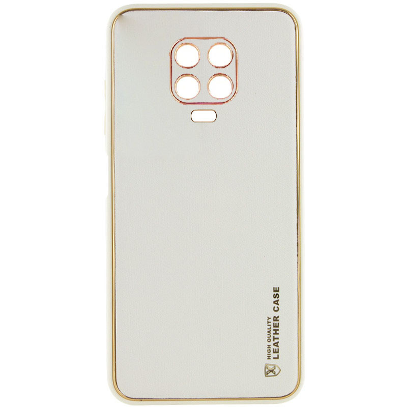 Кожаный чехол Xshield для Xiaomi Redmi Note 9s / Note 9 Pro / Note 9 Pro Max (Белый / White)