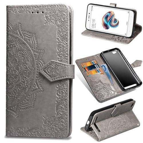 Фото Кожаный чехол-книжка Art Case с визитницей для Xiaomi Redmi 4a (Серый) на vchehle.ua
