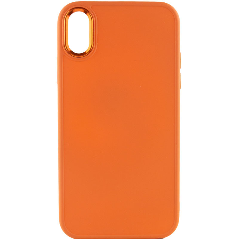 TPU чехол Bonbon Metal Style для Apple iPhone XR (6.1") (Оранжевый / Papaya)