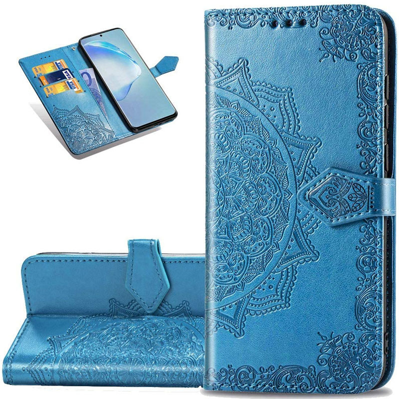 Фото Кожаный чехол (книжка) Art Case с визитницей для Samsung Galaxy A11 / M11 (Синий) на vchehle.ua